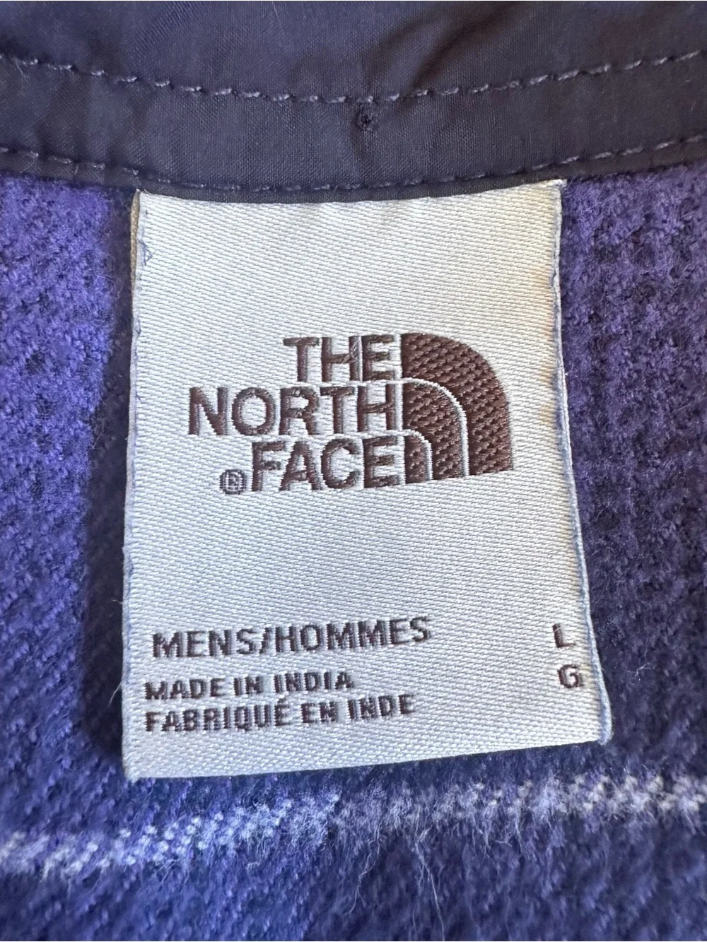 The North Face Men’s Arroyo Flannel Summit Navy Nature is Magic Patch Large